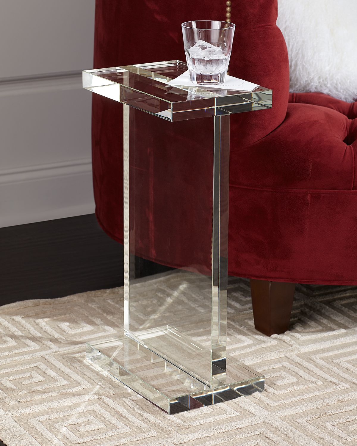 John-Richard Collection Rectangle Crystal Martini Table - Women's Home