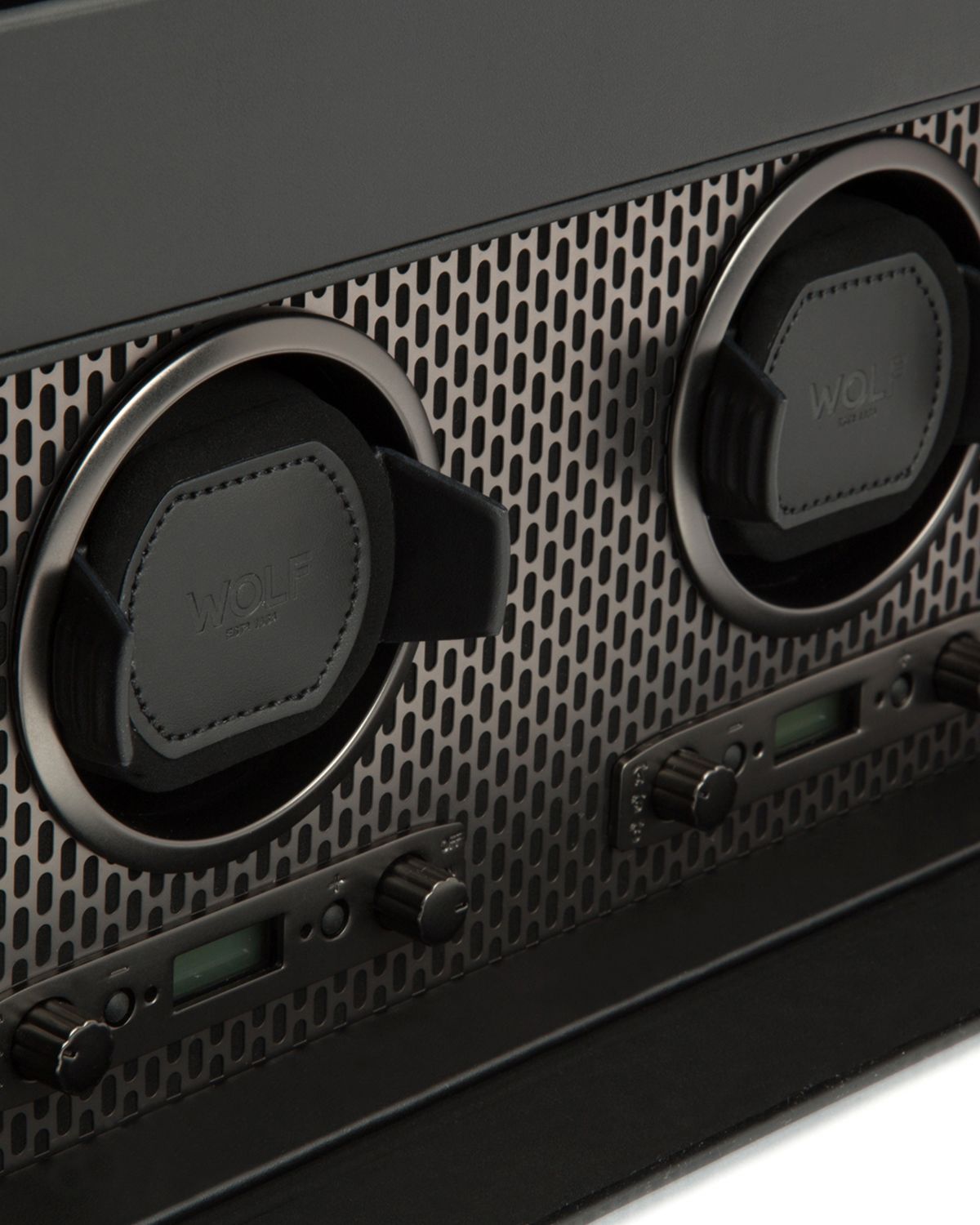 WOLF Axis Double Watch Winder with Storage