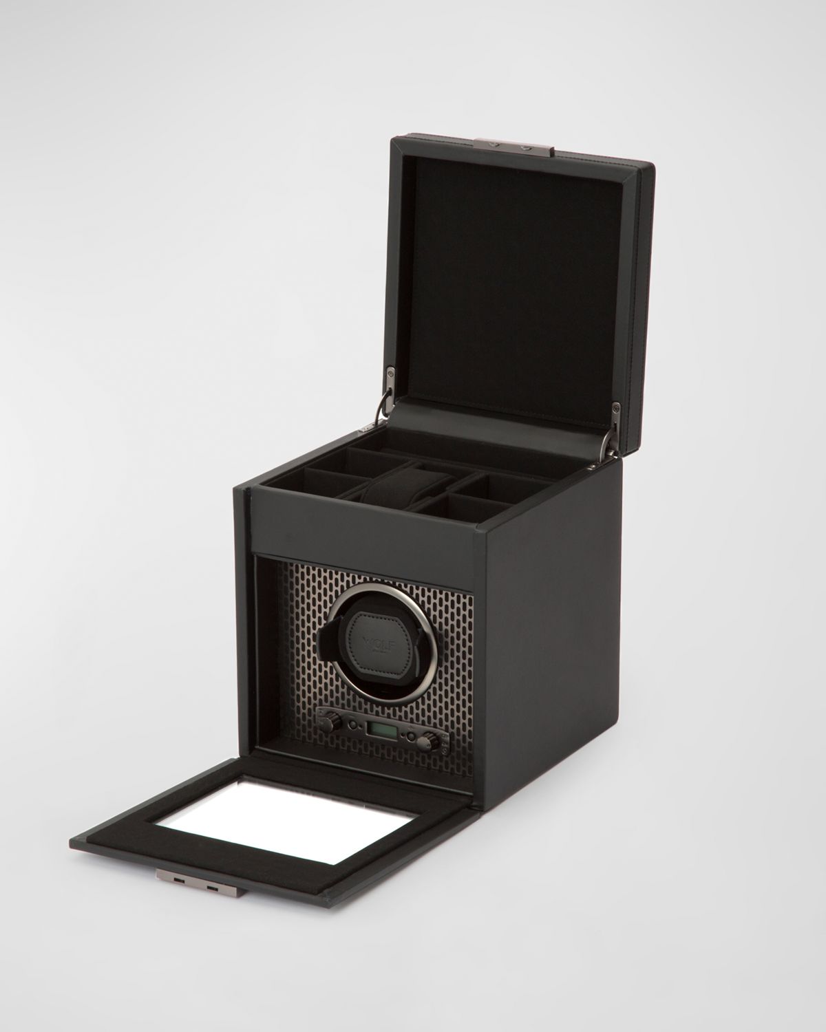 WOLF Axis Single Watch Winder with Storage