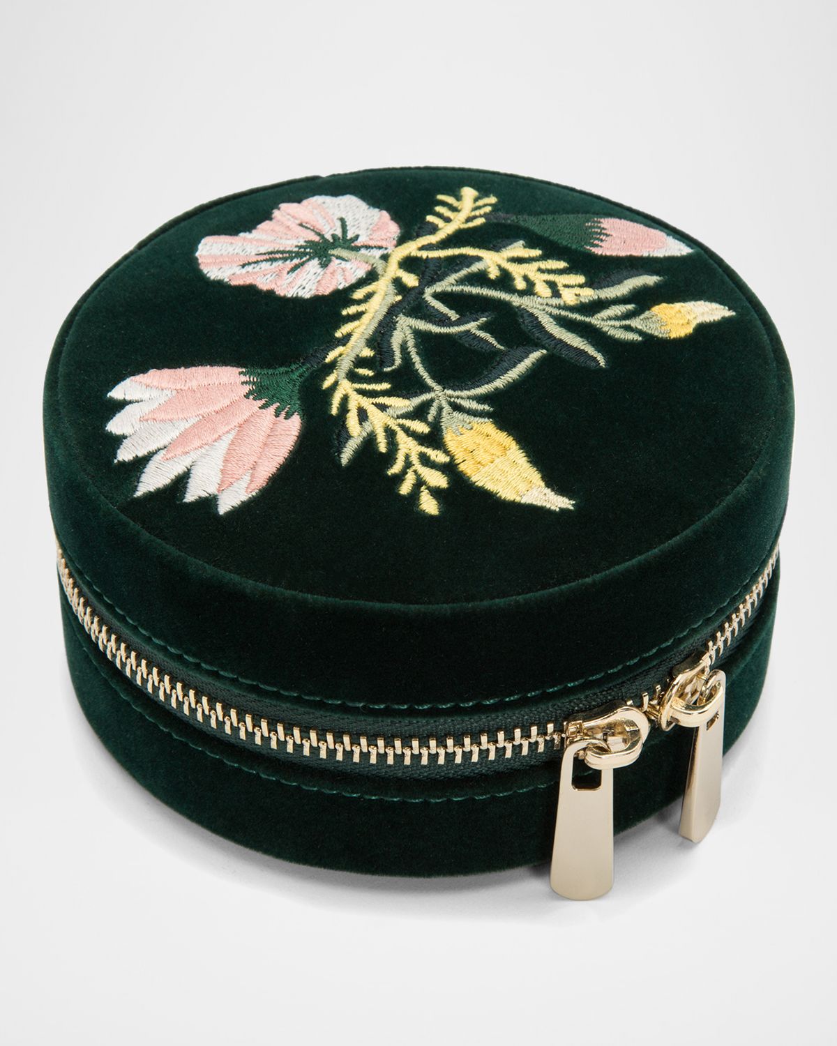WOLF Zoe Round Travel Jewelry Case