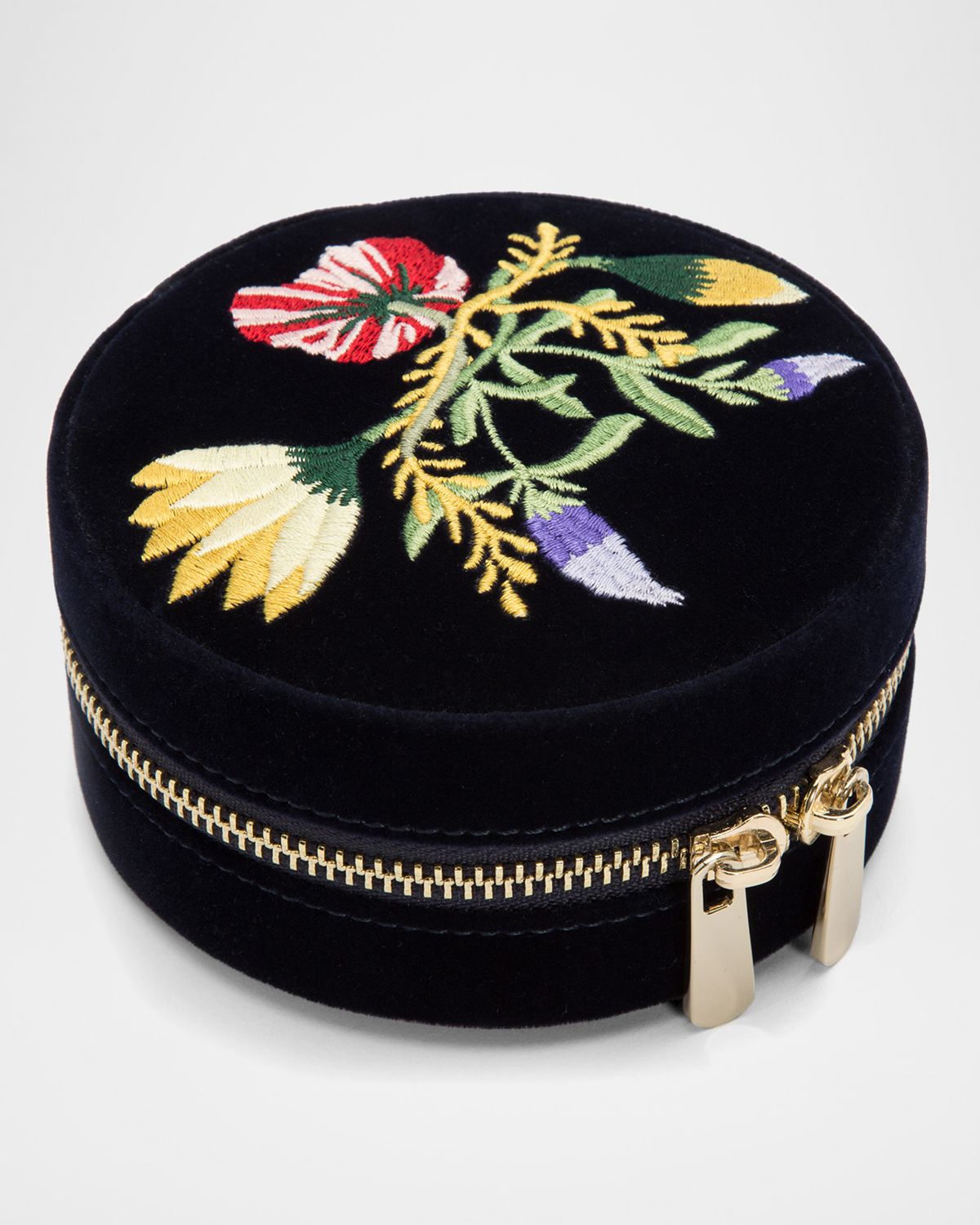 WOLF Zoe Round Travel Jewelry Case