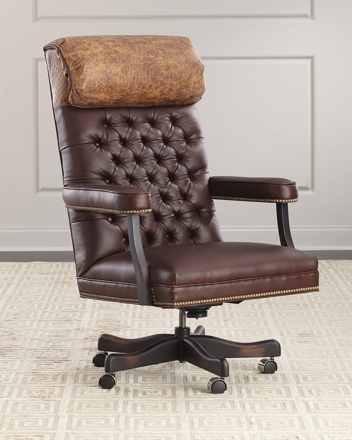 Old Hickory Tannery Barret Leather Office Chair | Thumbnail 4