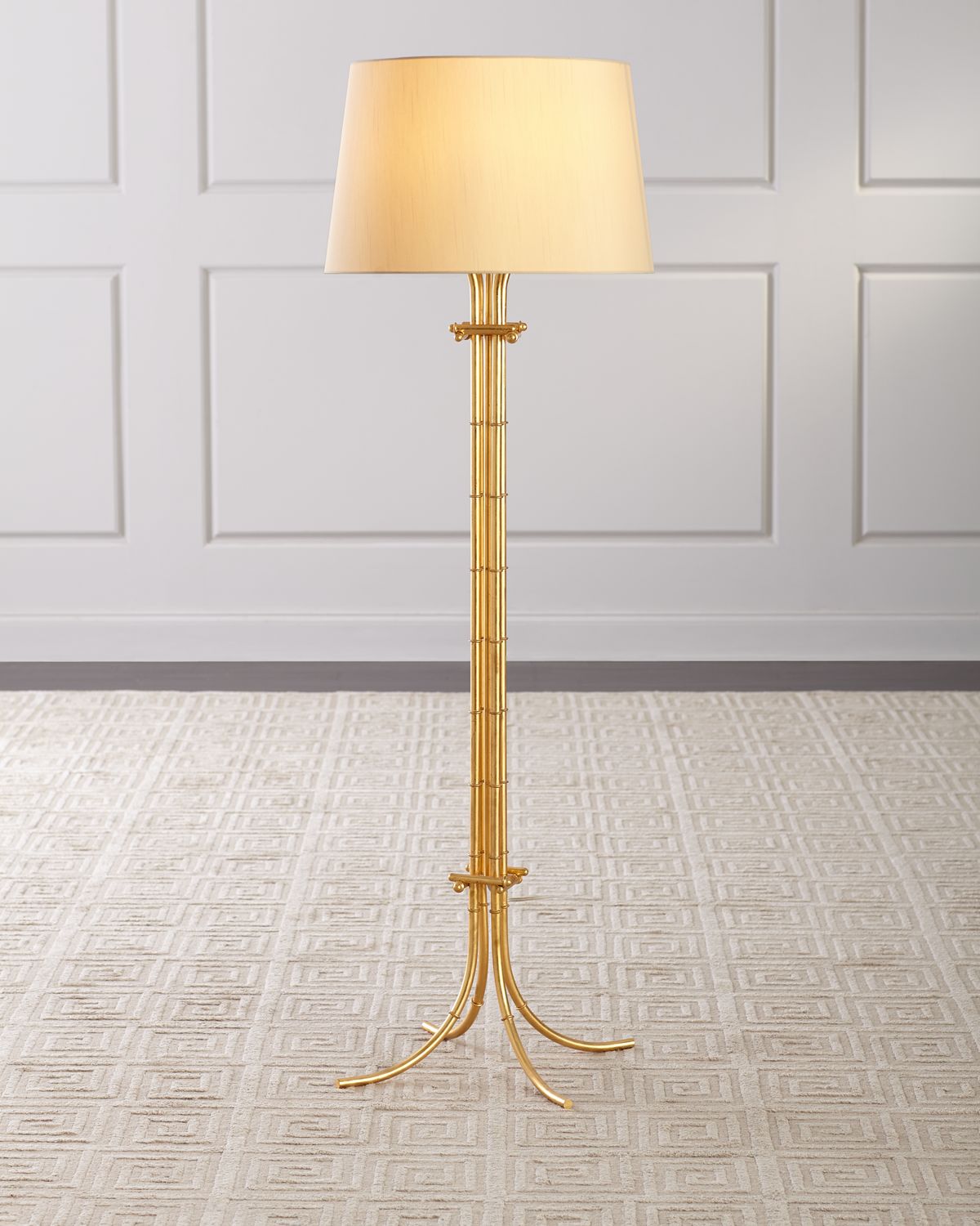 Neiman Marcus Bamboo Floor Lamp