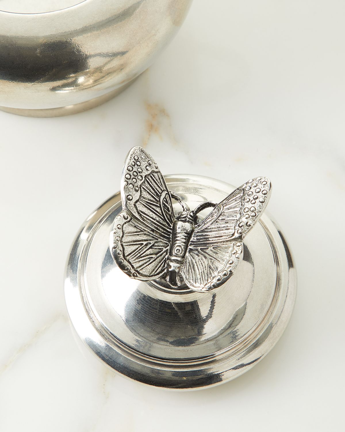 Neiman Marcus Pewter Sugar Holder