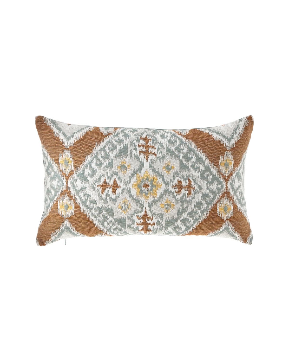 Elaine Smith Ikat Diamond Caramel Indoor/Outdoor Lumbar Pillow