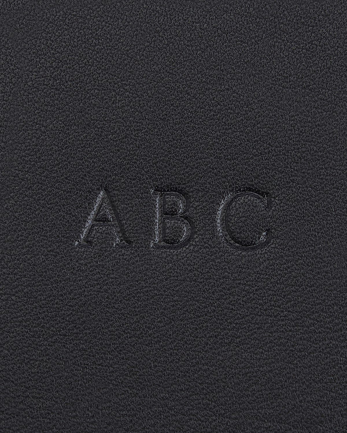 ROYCE New York Monogrammed Large Leather Cosmetic Bag