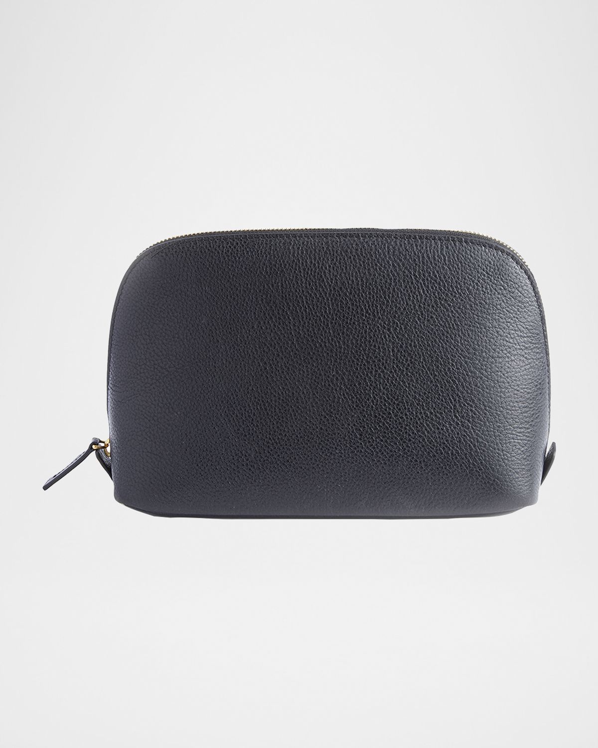 ROYCE New York Monogrammed Large Leather Cosmetic Bag