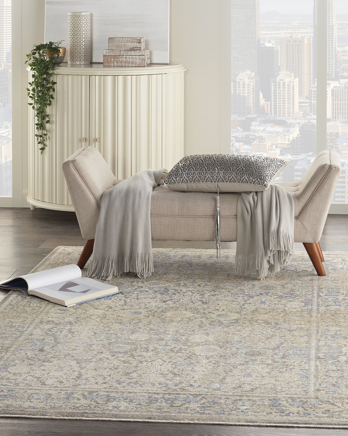 Nourison Ilene Machine-Woven Rug, 2 ' x 8 ' | Thumbnail 6