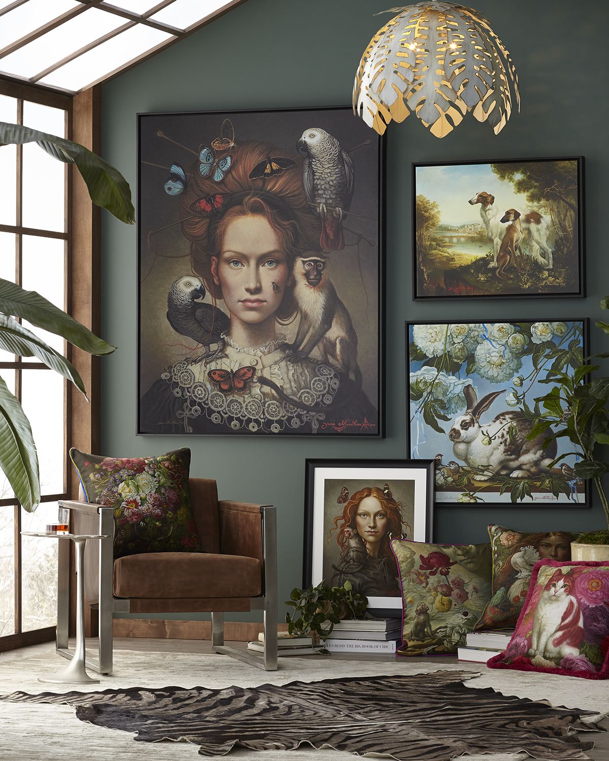 Yana Movchan Slay Your Dragon Silk Pillow