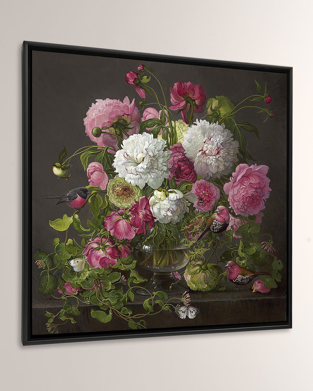 Yana Movchan "Floral with Peonies" Limited Edition Giclee Canvas Wall Art