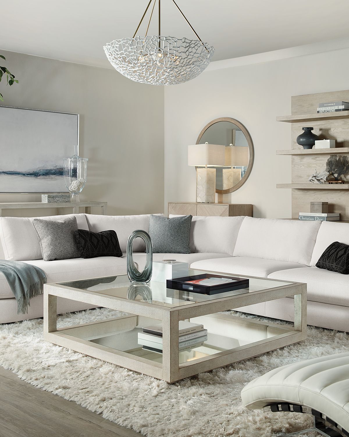 Hooker Furniture Cascade Collection Square Coffee Table