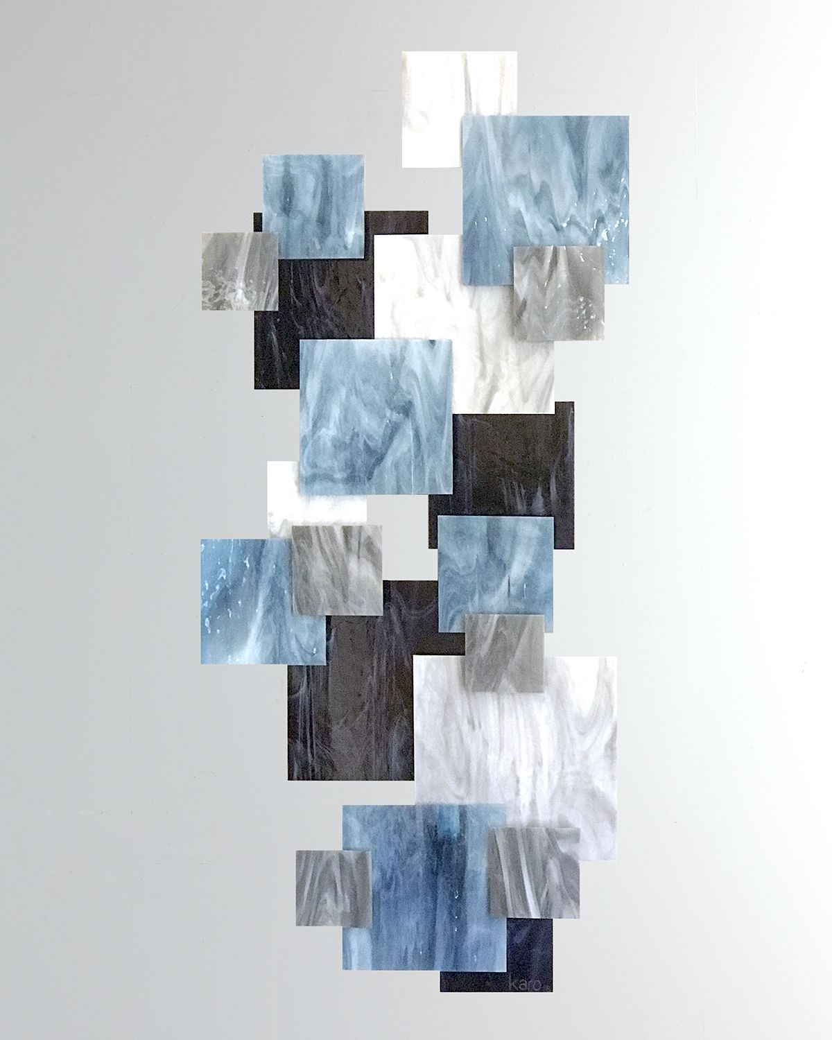 Karo Studios Arctic Vertical Glass Wall Sculpture | Thumbnail 4 Karo Studios Arctic Vertical Glass Wall Sculpture | Thumbnail 4