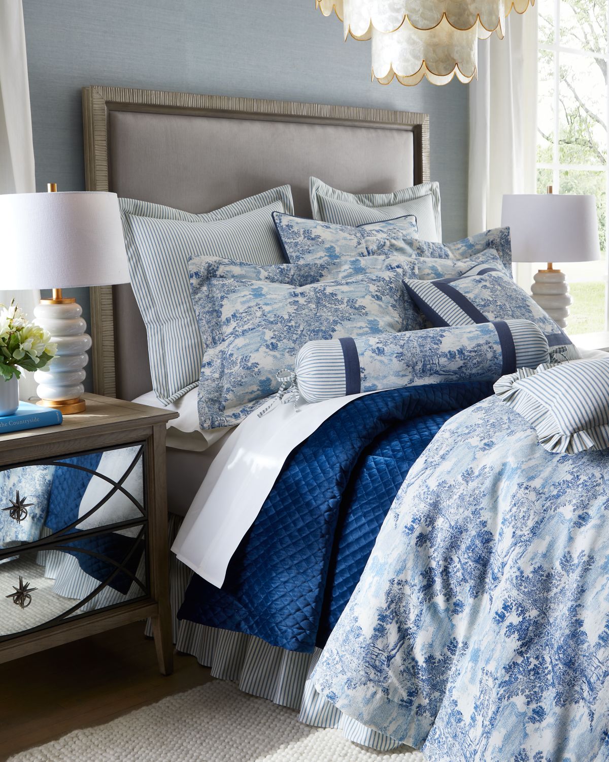 Sherry Kline Home Velvet Quilted Diamond Coverlet, QUEEN | Thumbnail 2 Sherry Kline Home Velvet Quilted Diamond Coverlet, QUEEN | Thumbnail 2