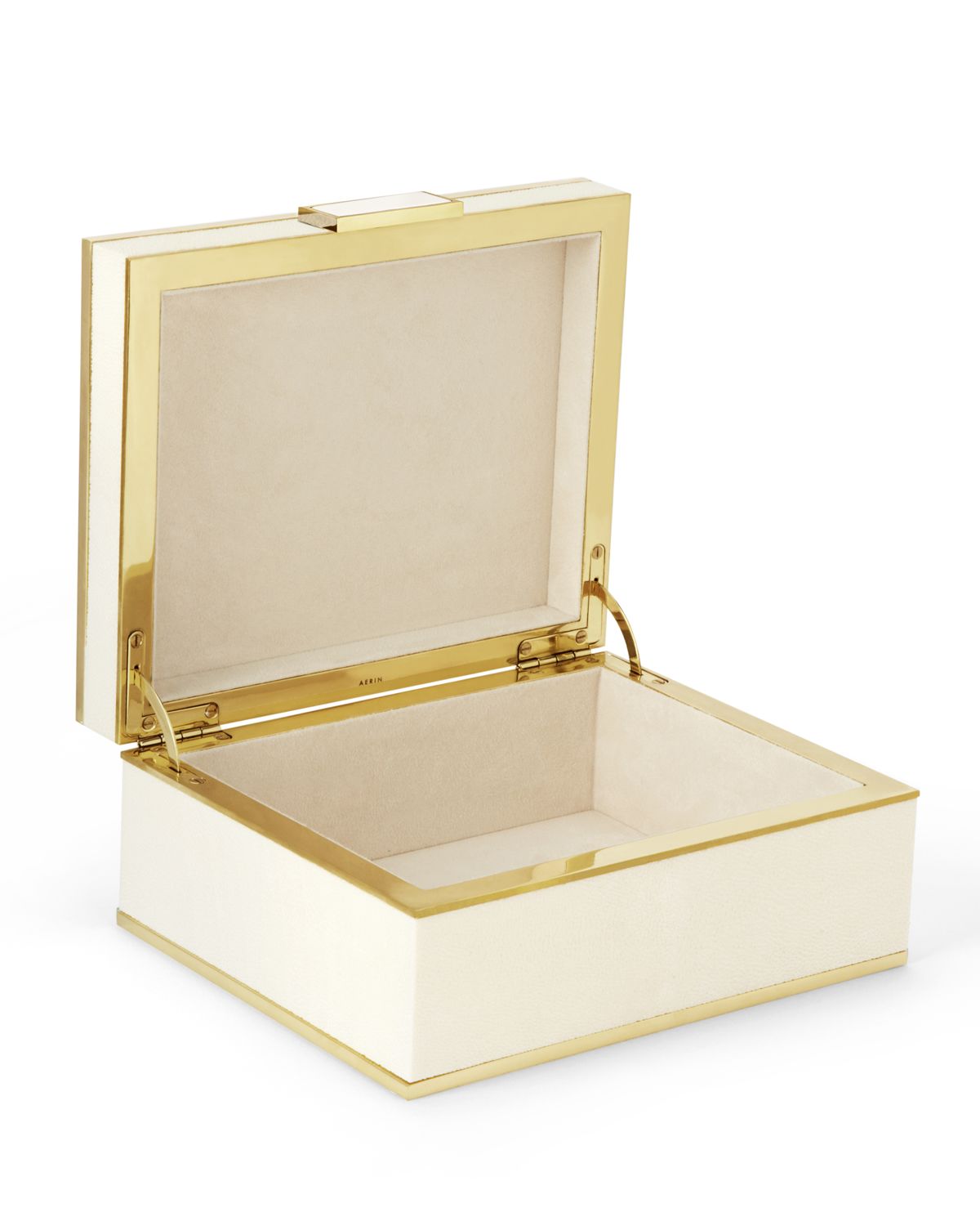 AERIN Embossed Faux Shagreen Jewelry Box