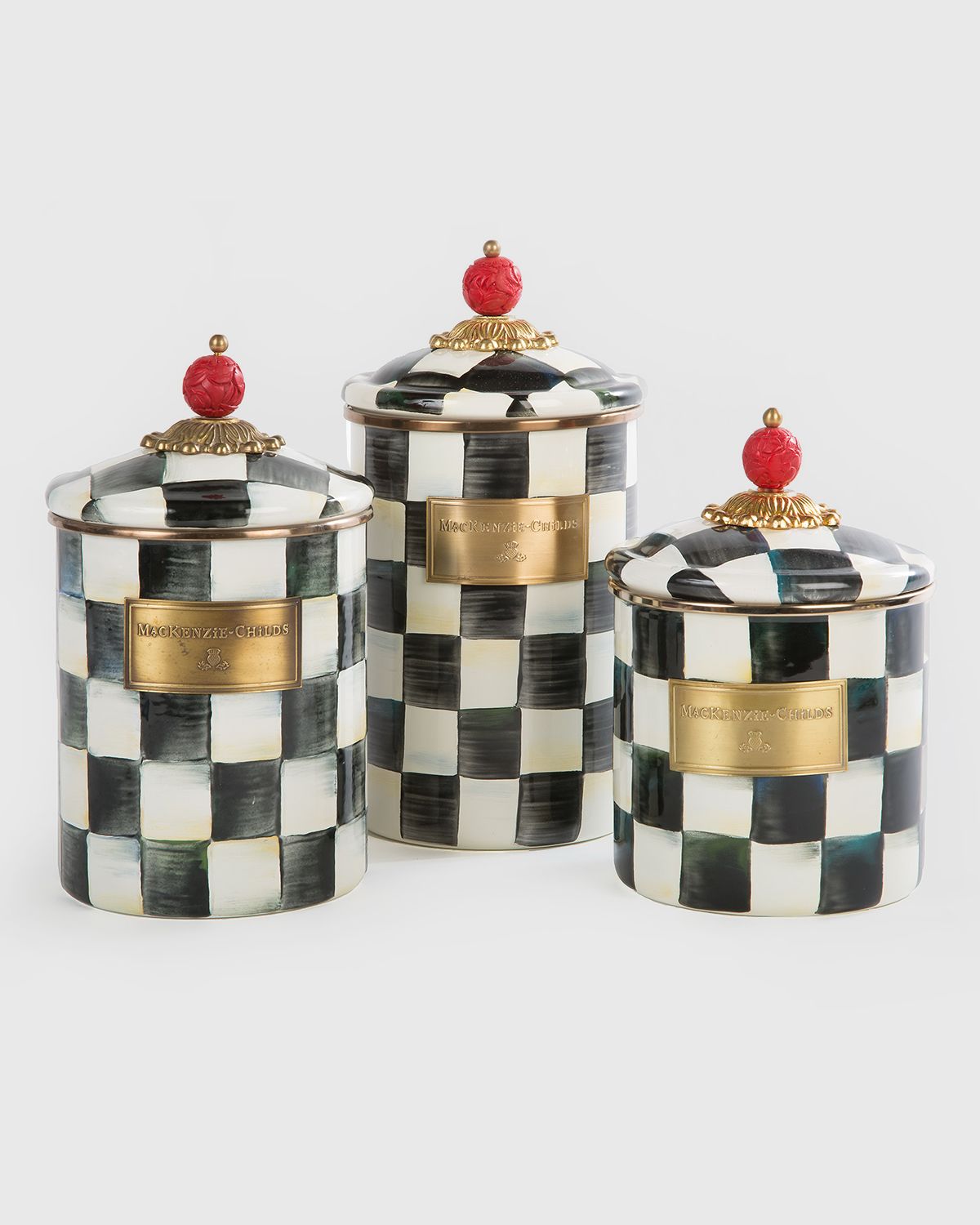 MacKenzie-Childs Courtly Check Large Canister
