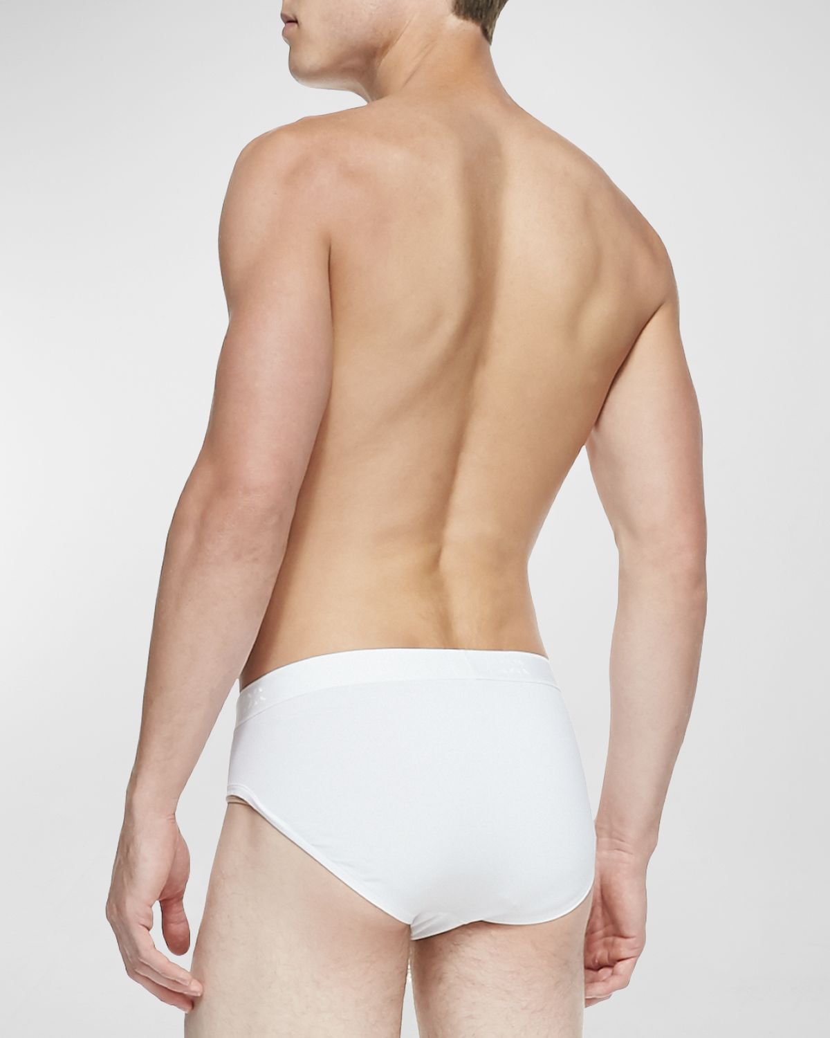 Derek Rose Jack Pima Cotton Stretch Mid-Briefs, White