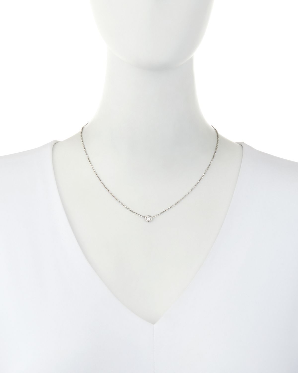 Roberto Coin 18k Gold Single Diamond Necklace