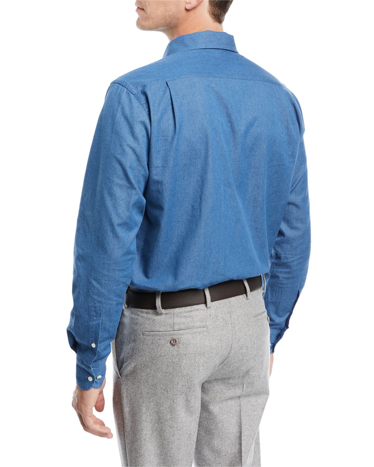 Loro Piana Andre Denim Sport Shirt