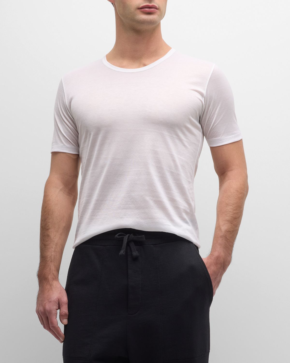 Zimmerli Men 's Royal Classic Crew-Neck Cotton T-Shirt