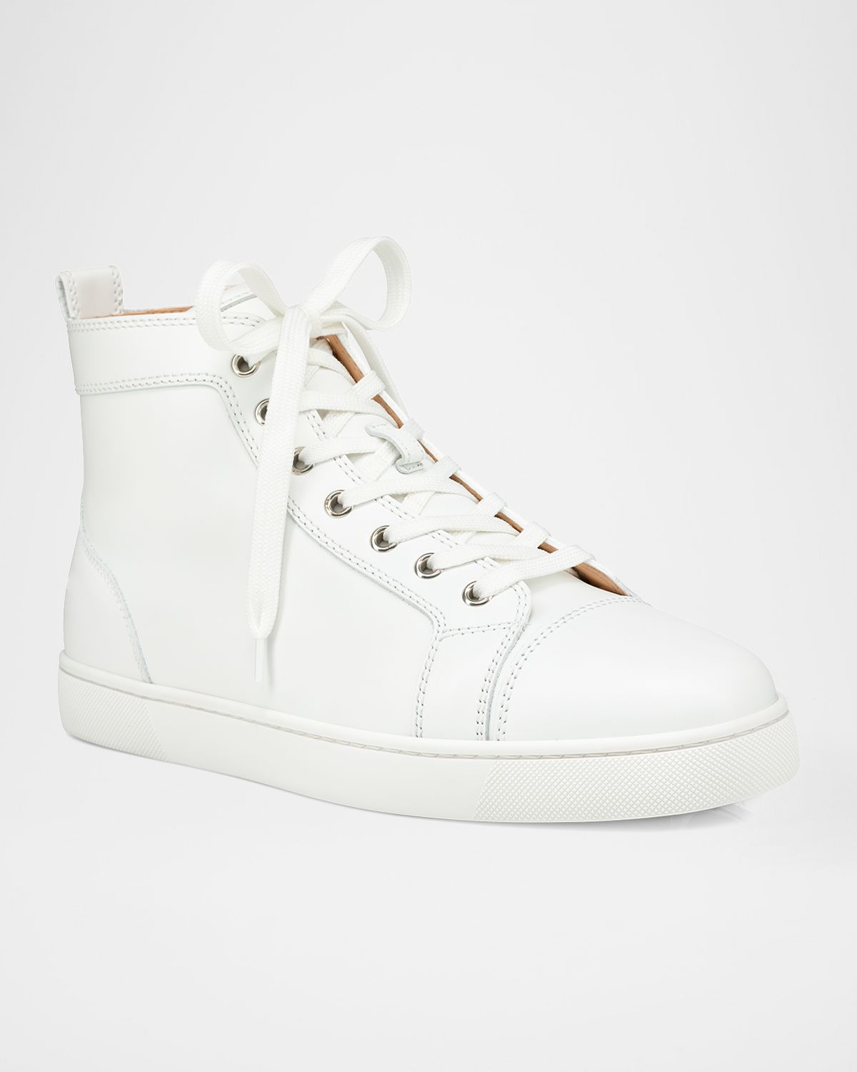 Christian Louboutin Men 's Louis Leather High-Top Sneakers