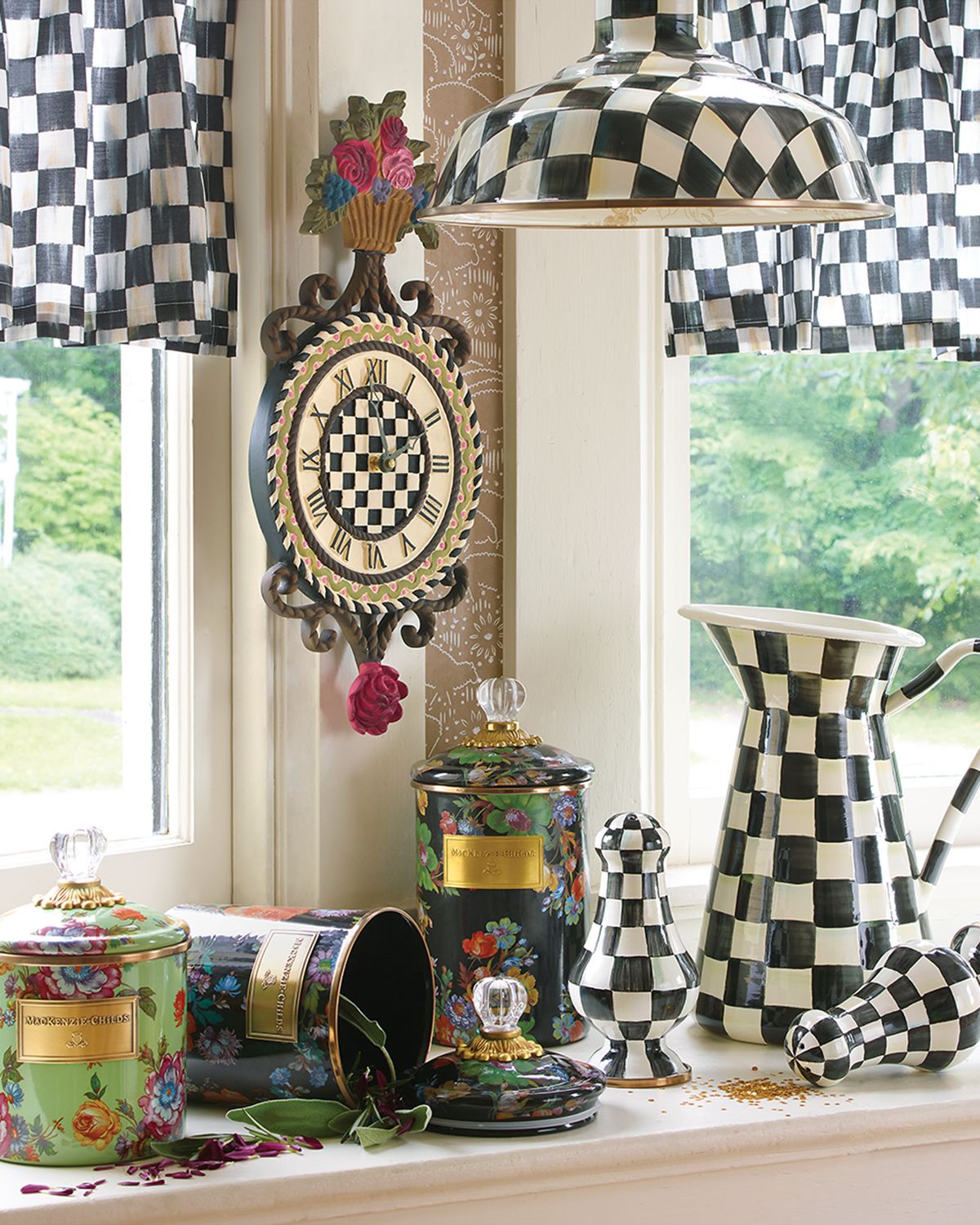 MacKenzie-Childs Medium Flower Market Canister