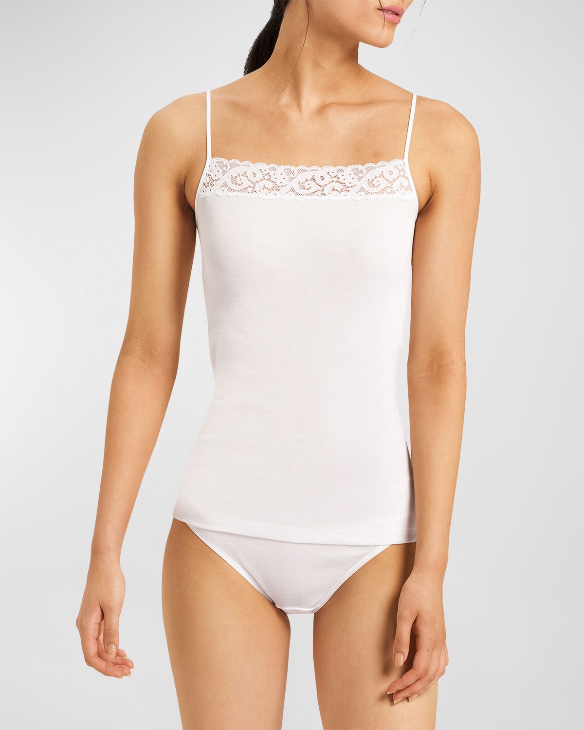 Hanro Moments Lace-Trimmed Camisole