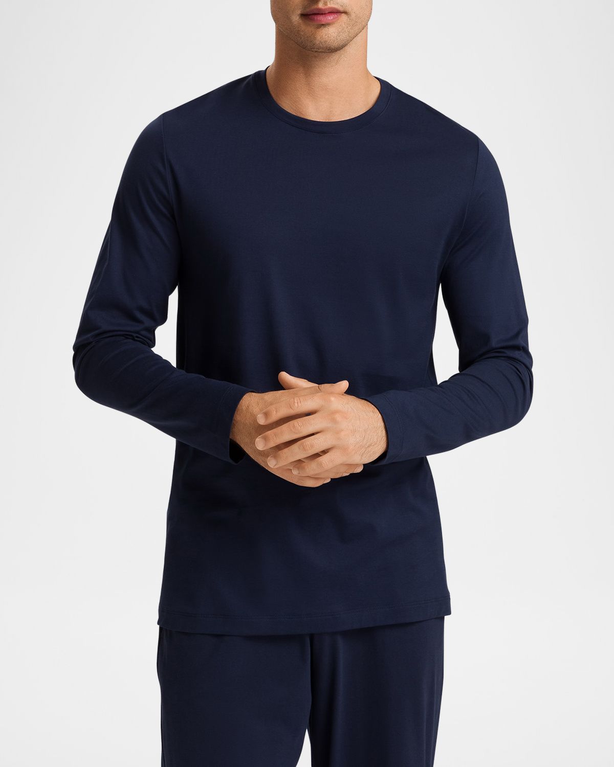 Hanro Men 's Night & Day Long-Sleeve Shirt