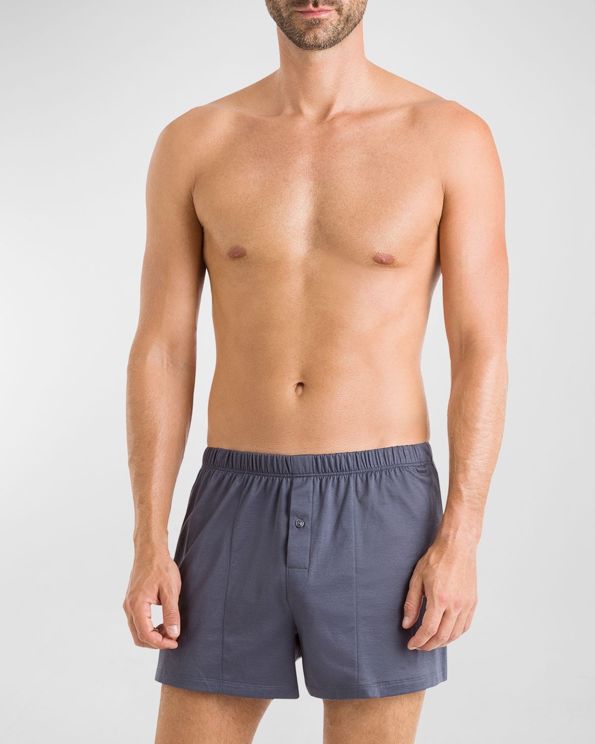 Hanro Men 's Sporty Mercerized Cotton Boxers