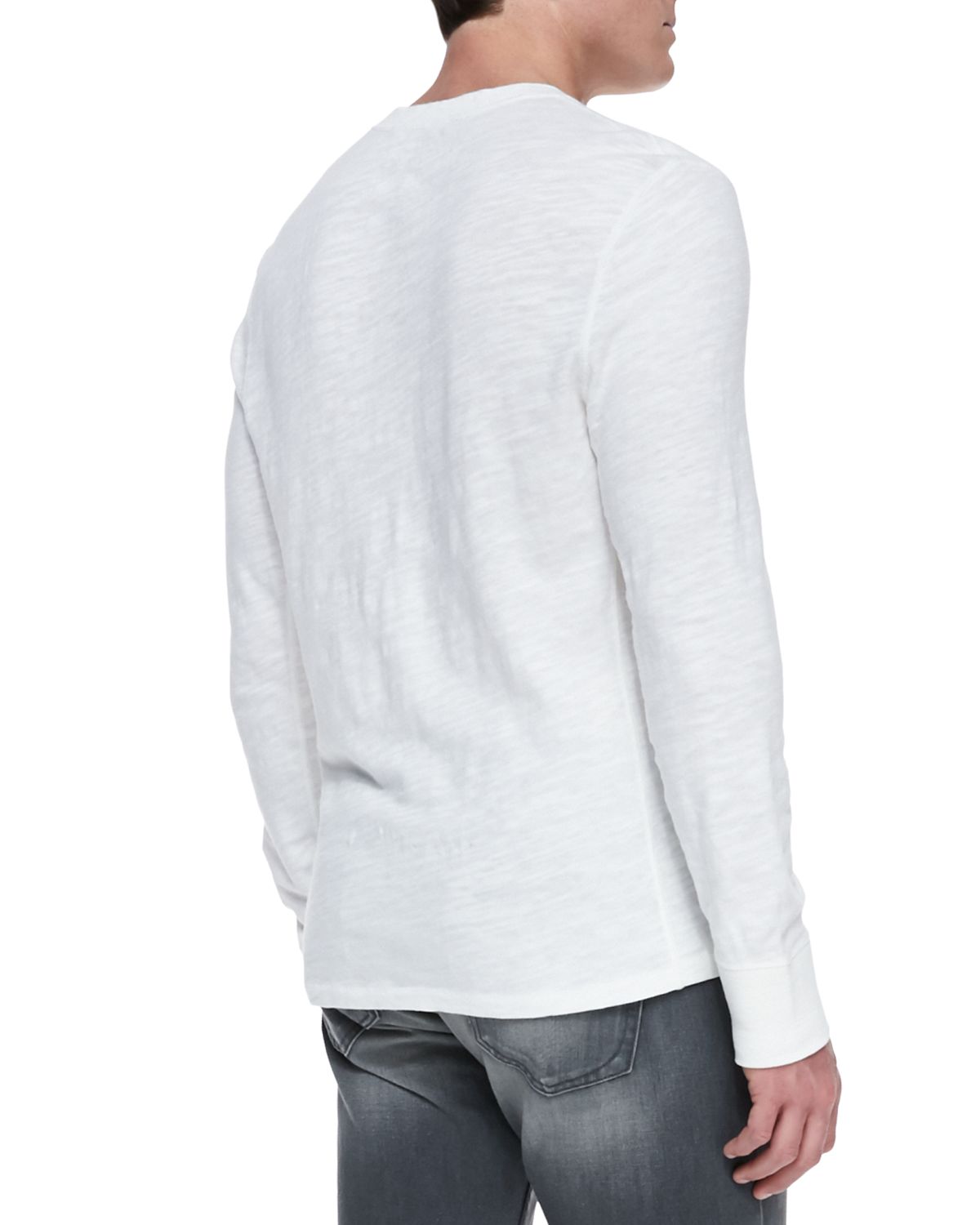 Rag & Bone Men 's Standard Issue Slub-Knit Basic Henley