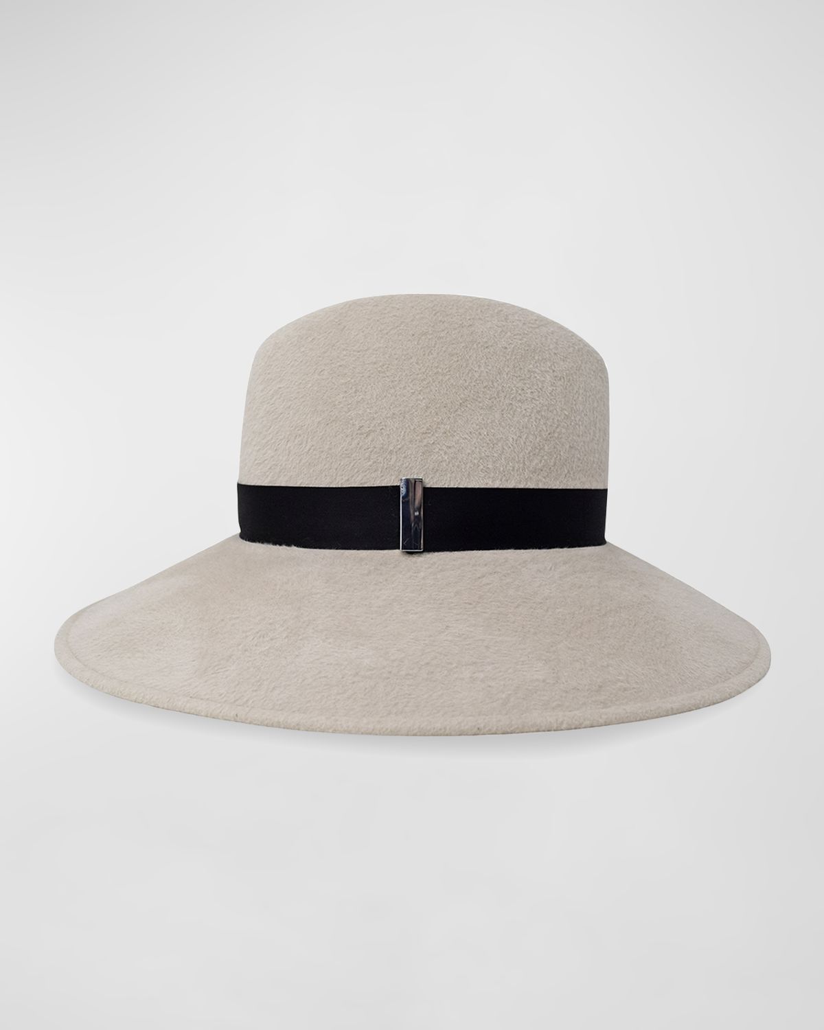 Gigi Burris Requiem Handmade Rabbit Felt Wide-Brim Fedora Hat