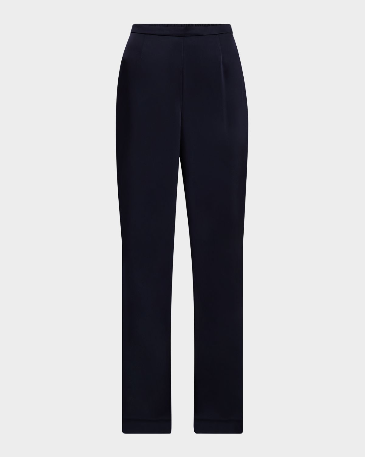 St. John Kate Satin Wide-Leg Pants