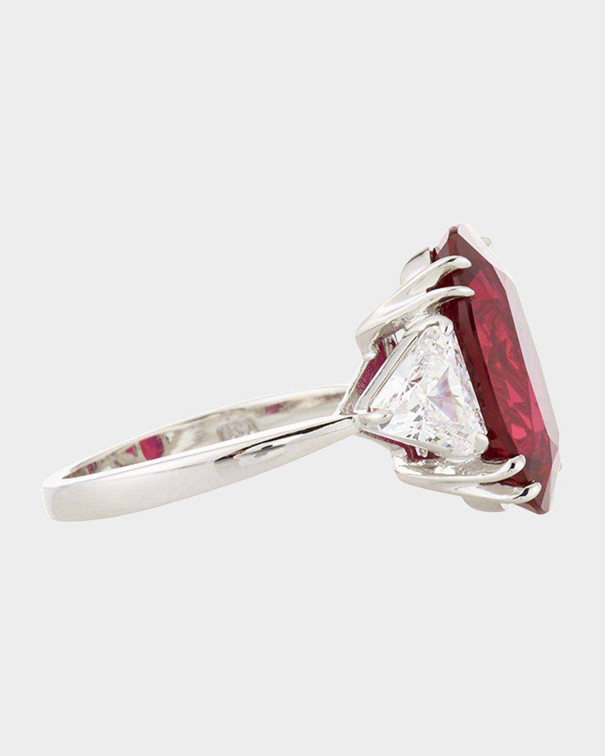 Fantasia by DeSerio Oval Cubic Zirconia Ring, 10 TCW