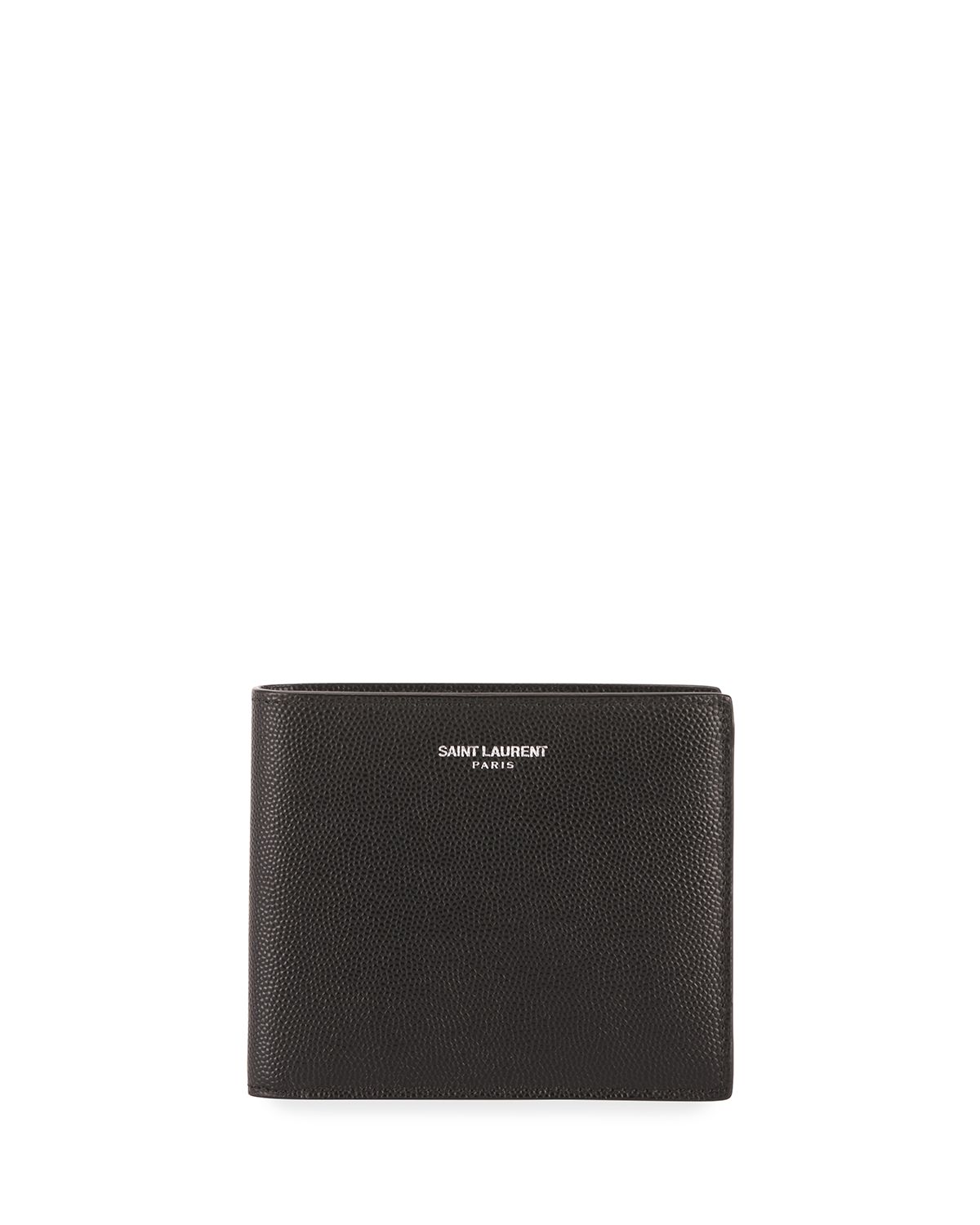Saint Laurent East-West Calfskin Leather Wallet