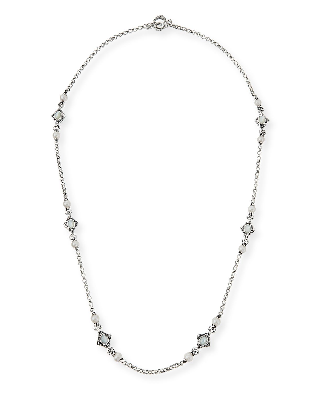 Konstantino Pearl & Mother-of-Pearl Long Necklace