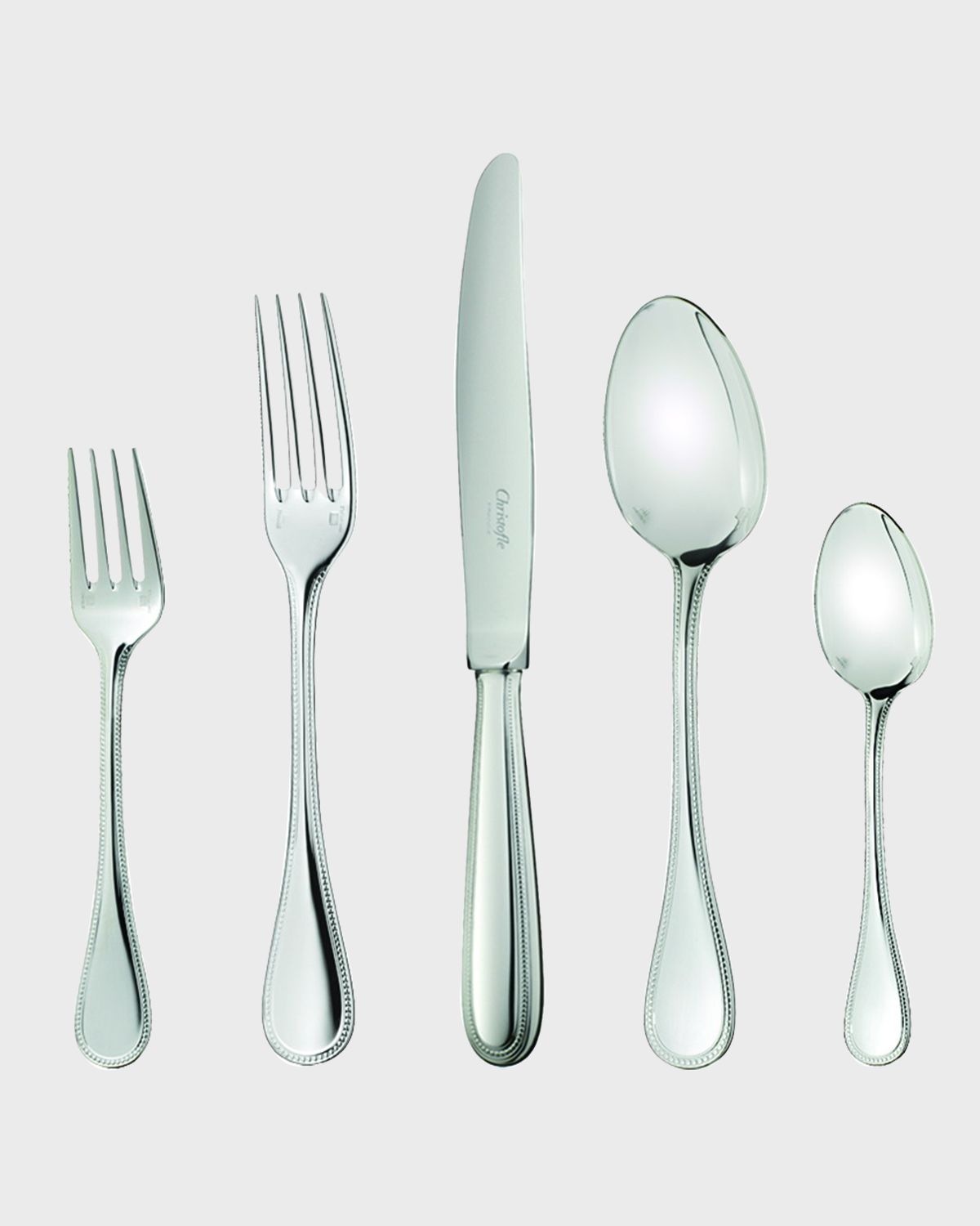 Christofle Perles 2 Salad Fork
