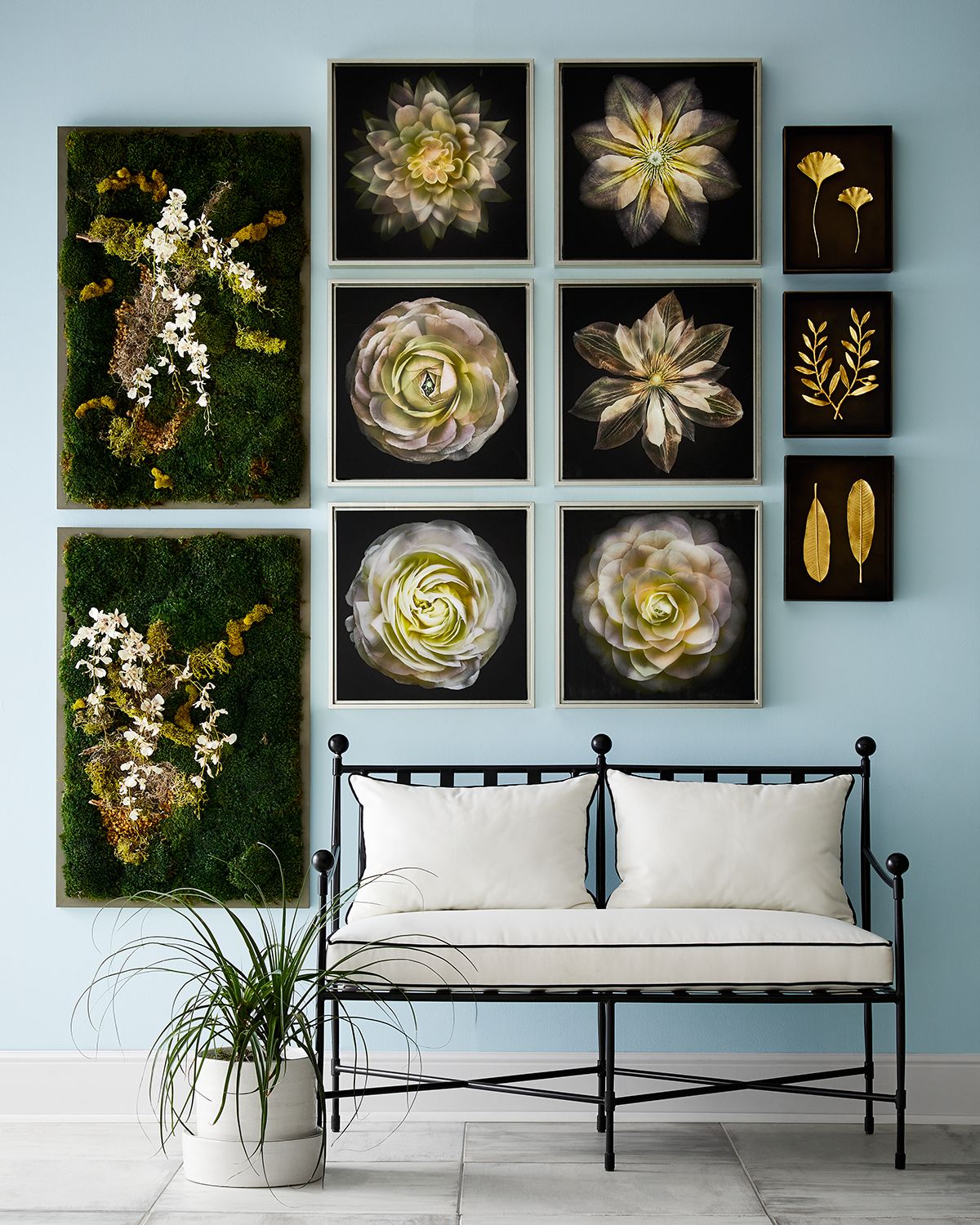 Neiman Marcus Avery Neoclassical Outdoor Bench