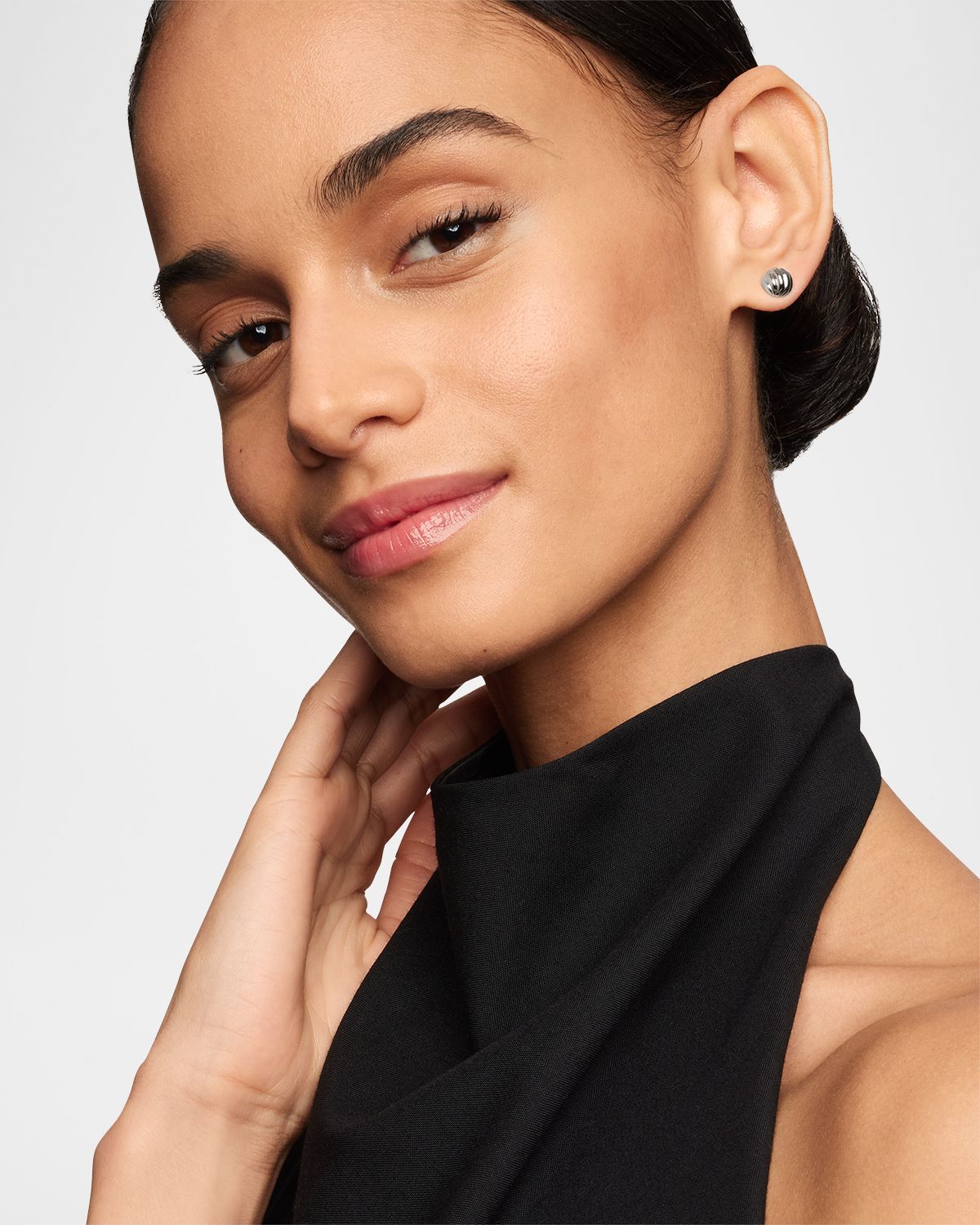 David Yurman Sculpted Cable Stud Earrings in Sterling Silver