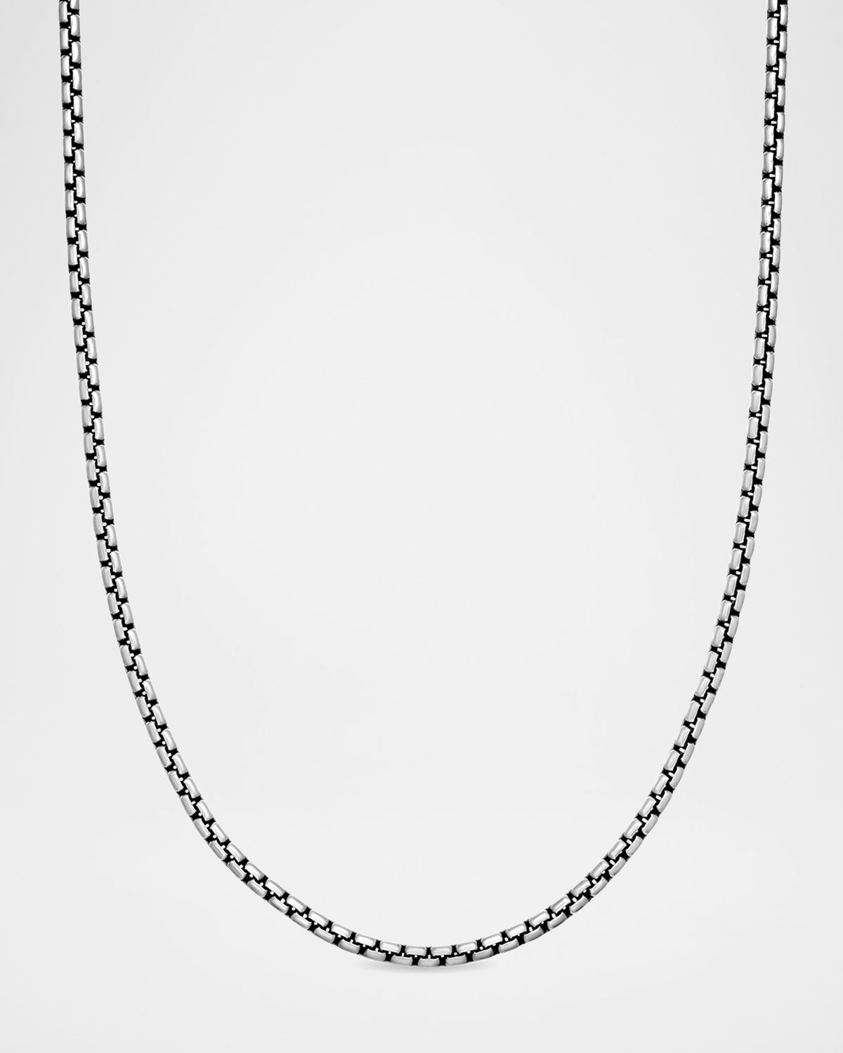 David Yurman Men 's Box Chain Necklace in Silver