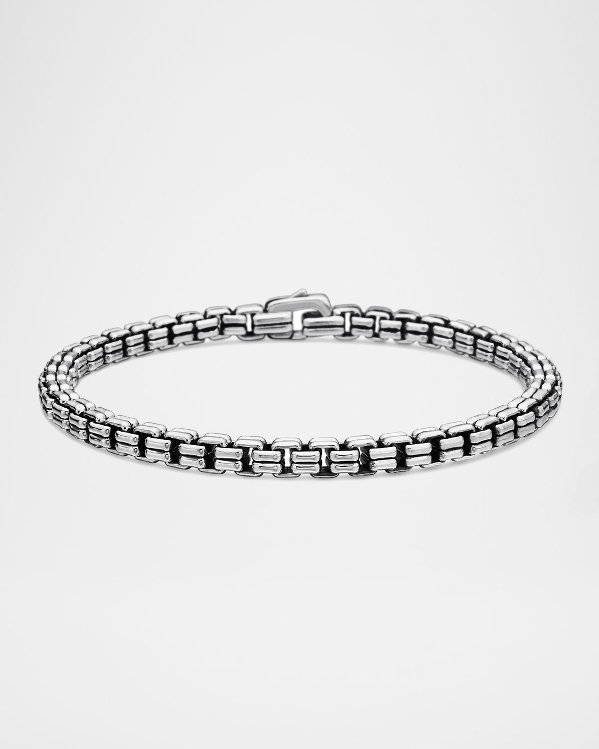 David Yurman Men 's Double Box Chain Bracelet in Silver