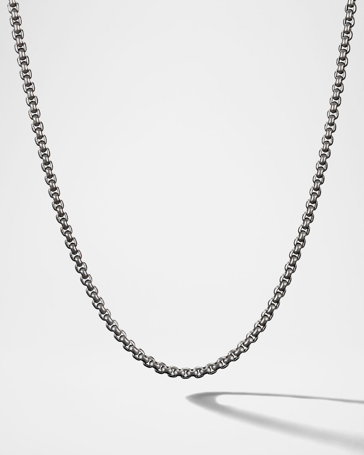 David Yurman Men 's Box Chain Necklace in Titanium