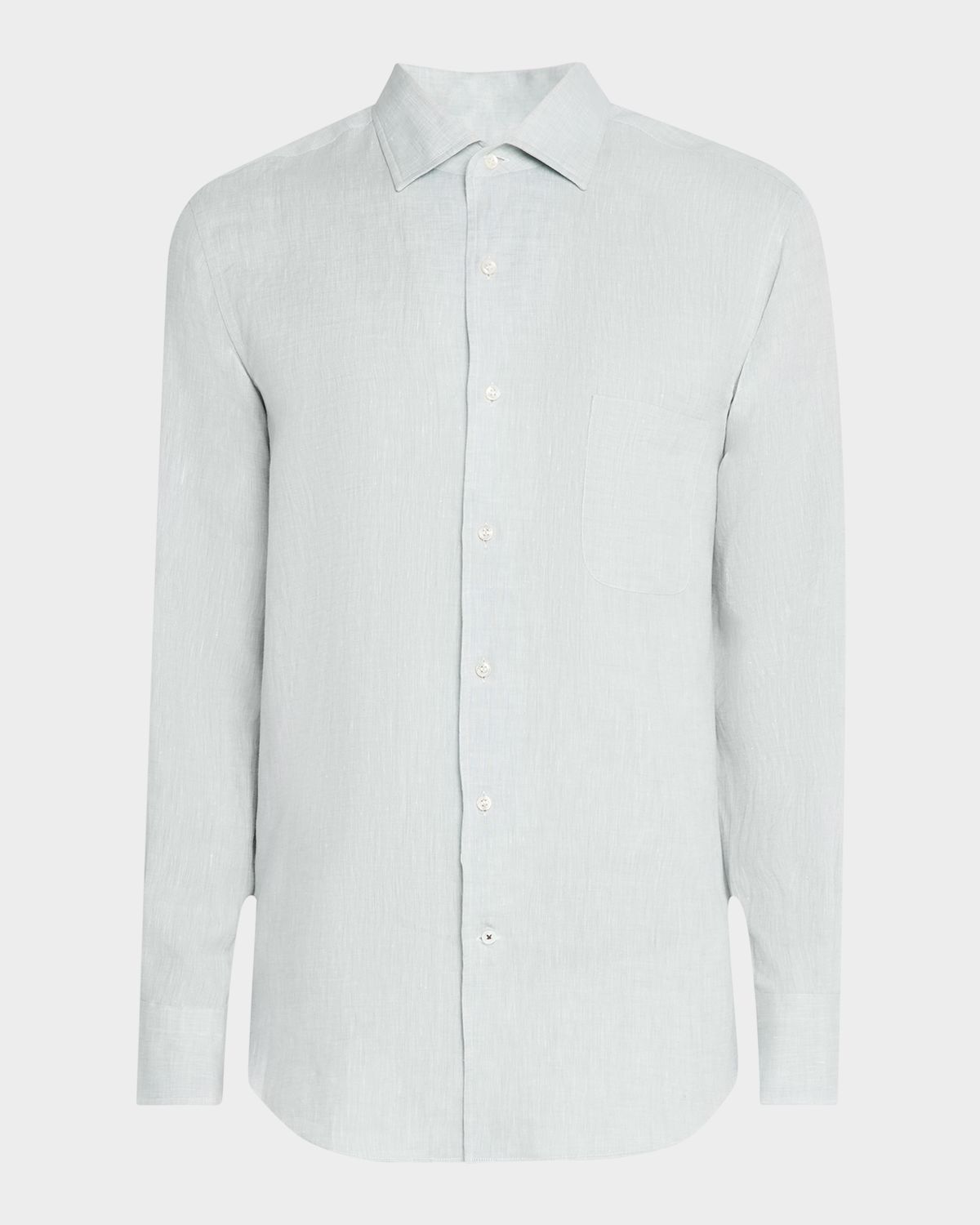 Loro Piana Men 's Andre Long-Sleeve Linen Shirt