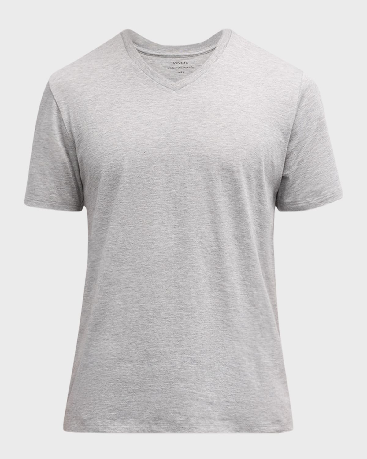 Vince Short-Sleeve V-Neck Jersey T-Shirt, Gray