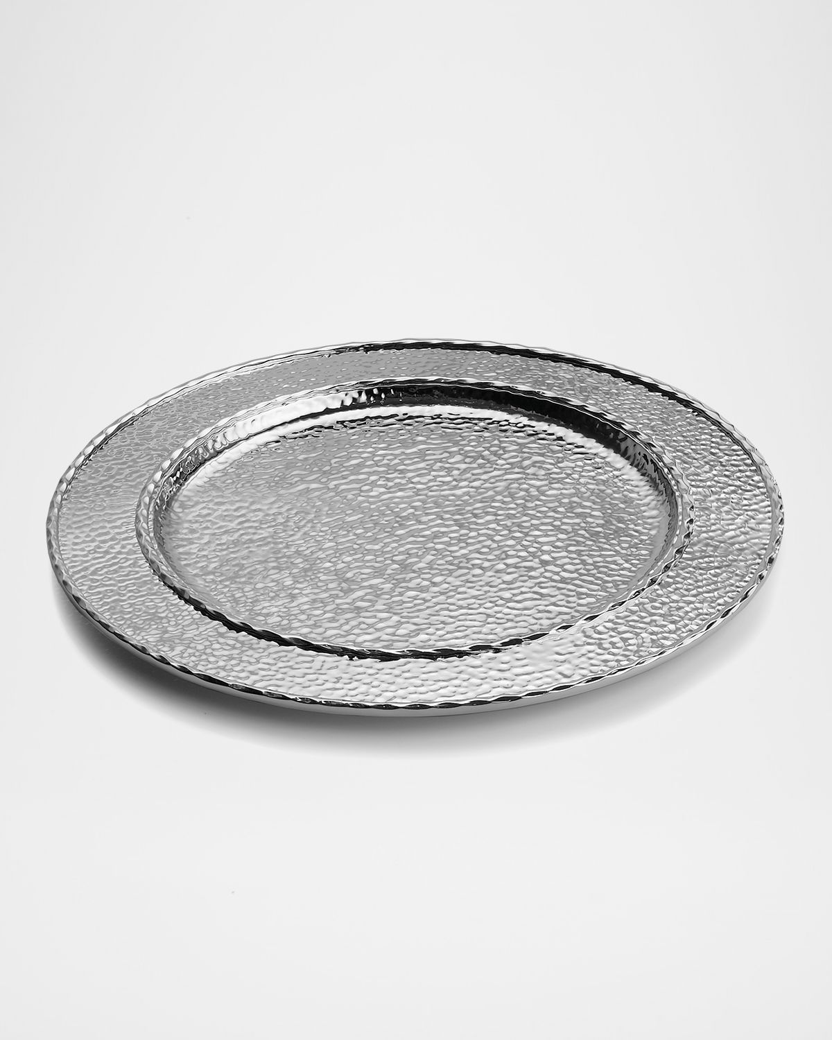 Michael Aram Hammertone Nickel-Plate Charger