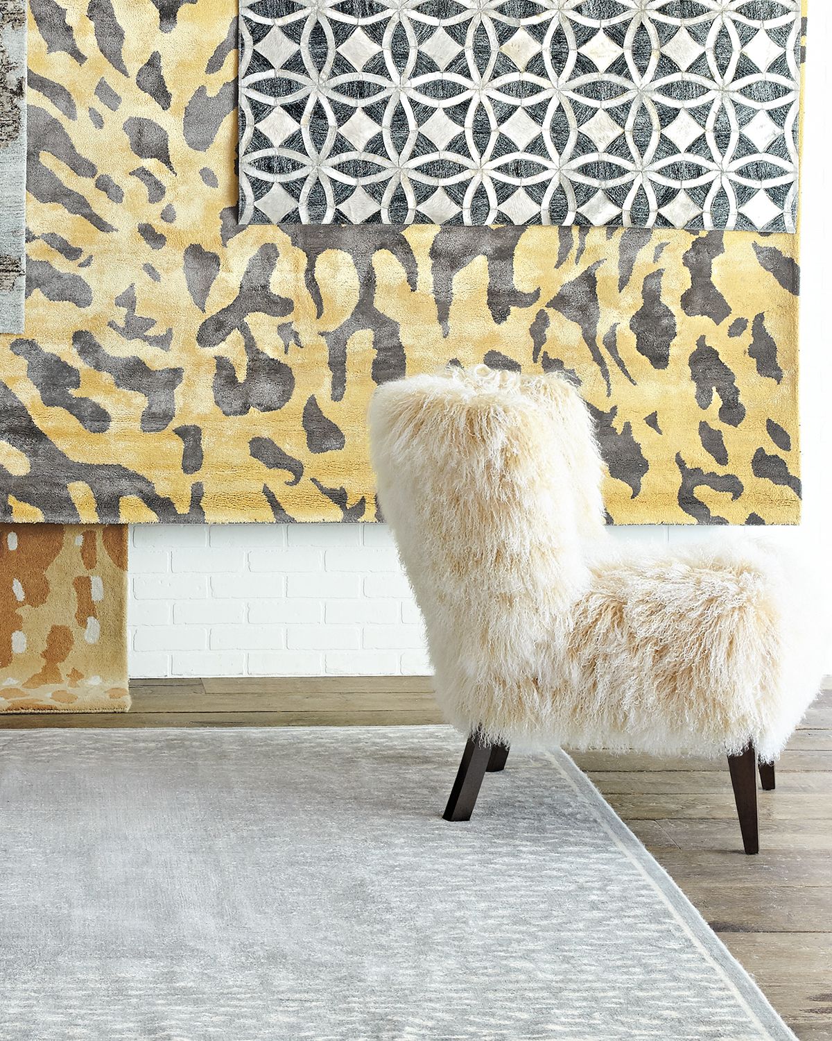 Massoud Lanza Sheepskin Chair