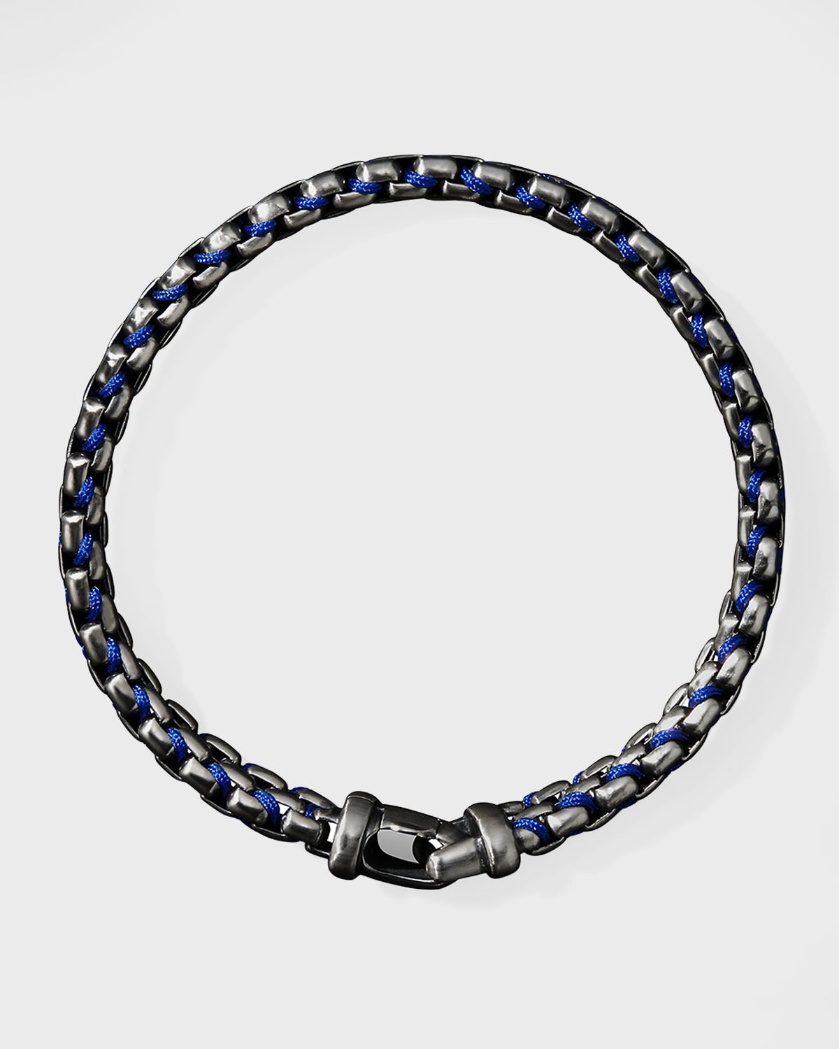 David Yurman Men 's Woven Box Chain Bracelet in Silver, 12mm
