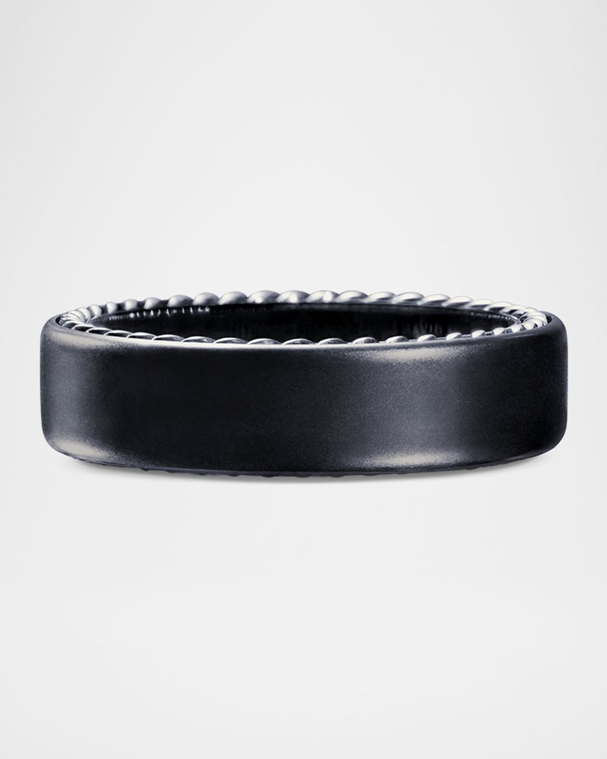 David Yurman Men 's Streamline Band Ring in Titanium, 6mm