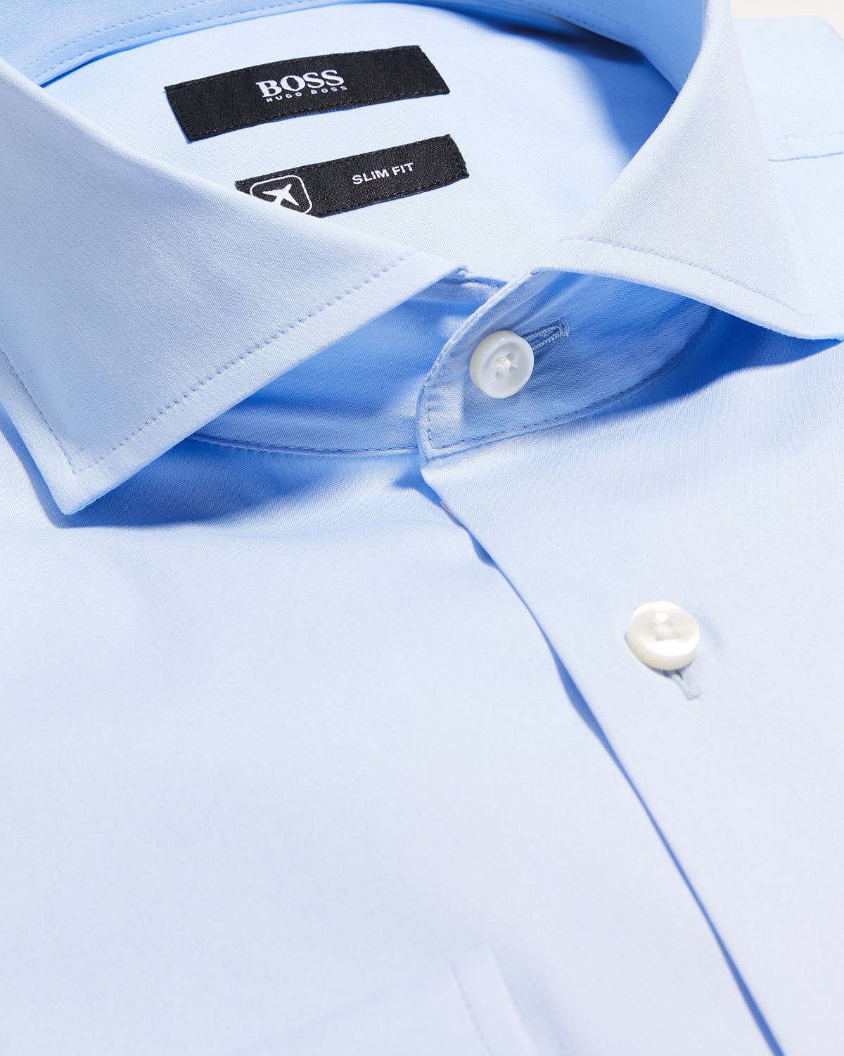 BOSS Men 's Basic Solid Long-Sleeve Dress Shirt