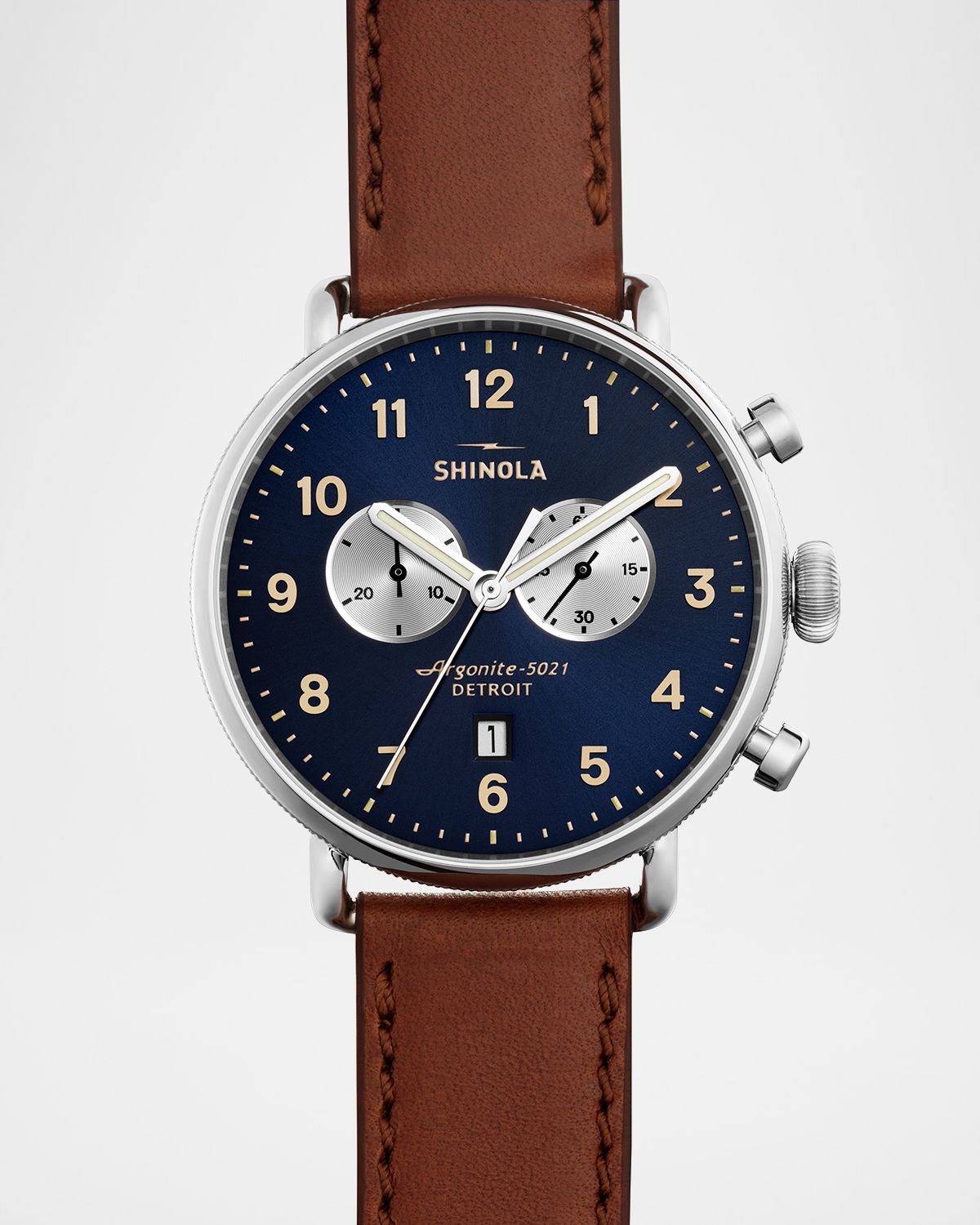 Shinola Men 's 43mm Canfield Chronograph Watch