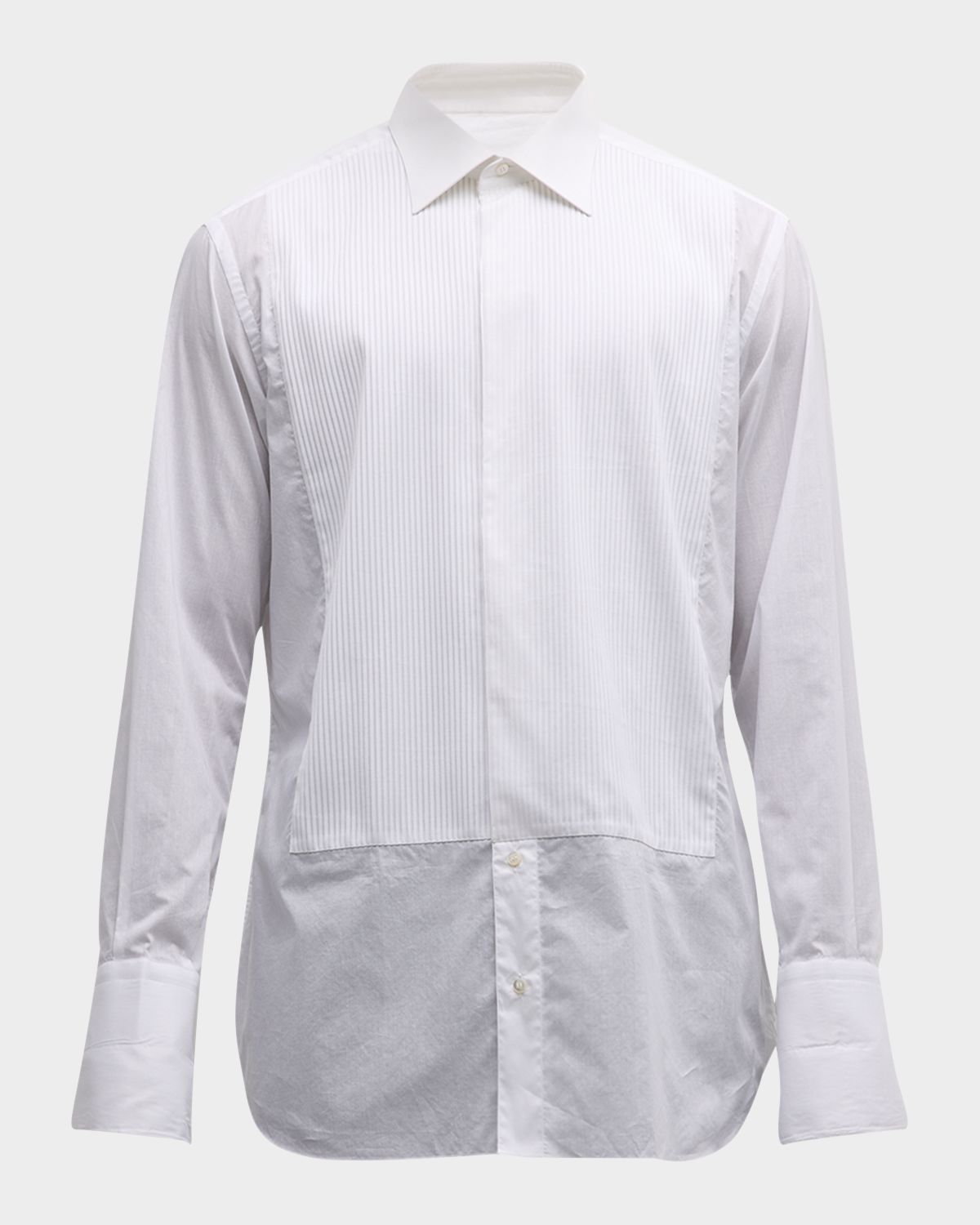 Brioni Pleated Poplin French-Cuff Dress Shirt | Thumbnail 7 Brioni Pleated Poplin French-Cuff Dress Shirt | Thumbnail 7