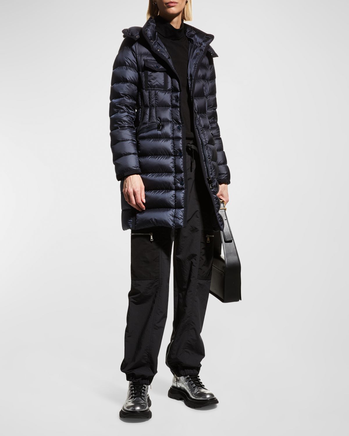 Moncler Hermine Hooded Puffer Jacket